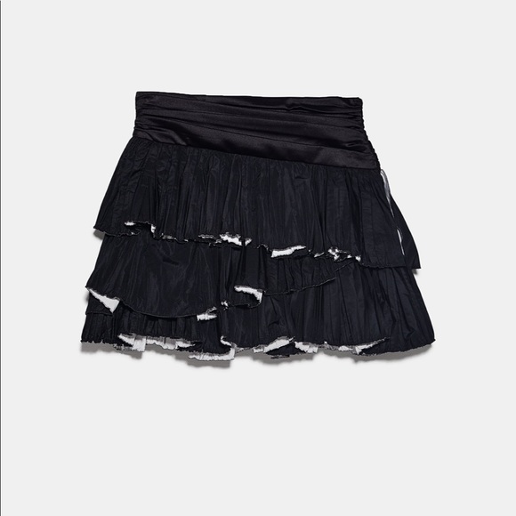ZARA Ruffled Mini Skirt - Picture 8 of 8